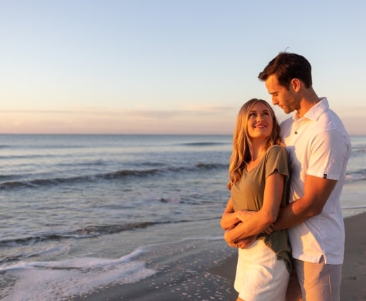 couple on the beach