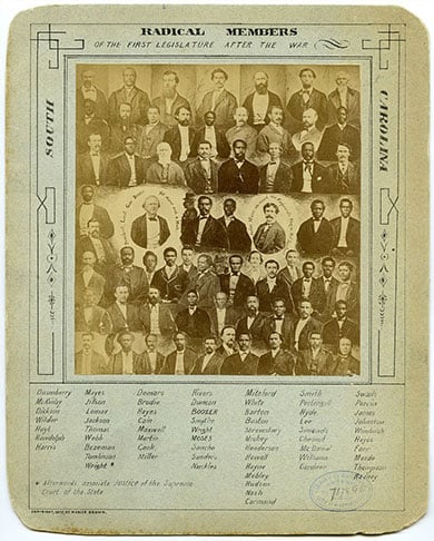 Poster showing the Radical Members