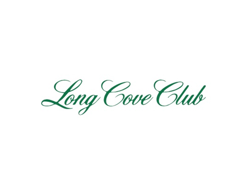Long Cove Club logo white green