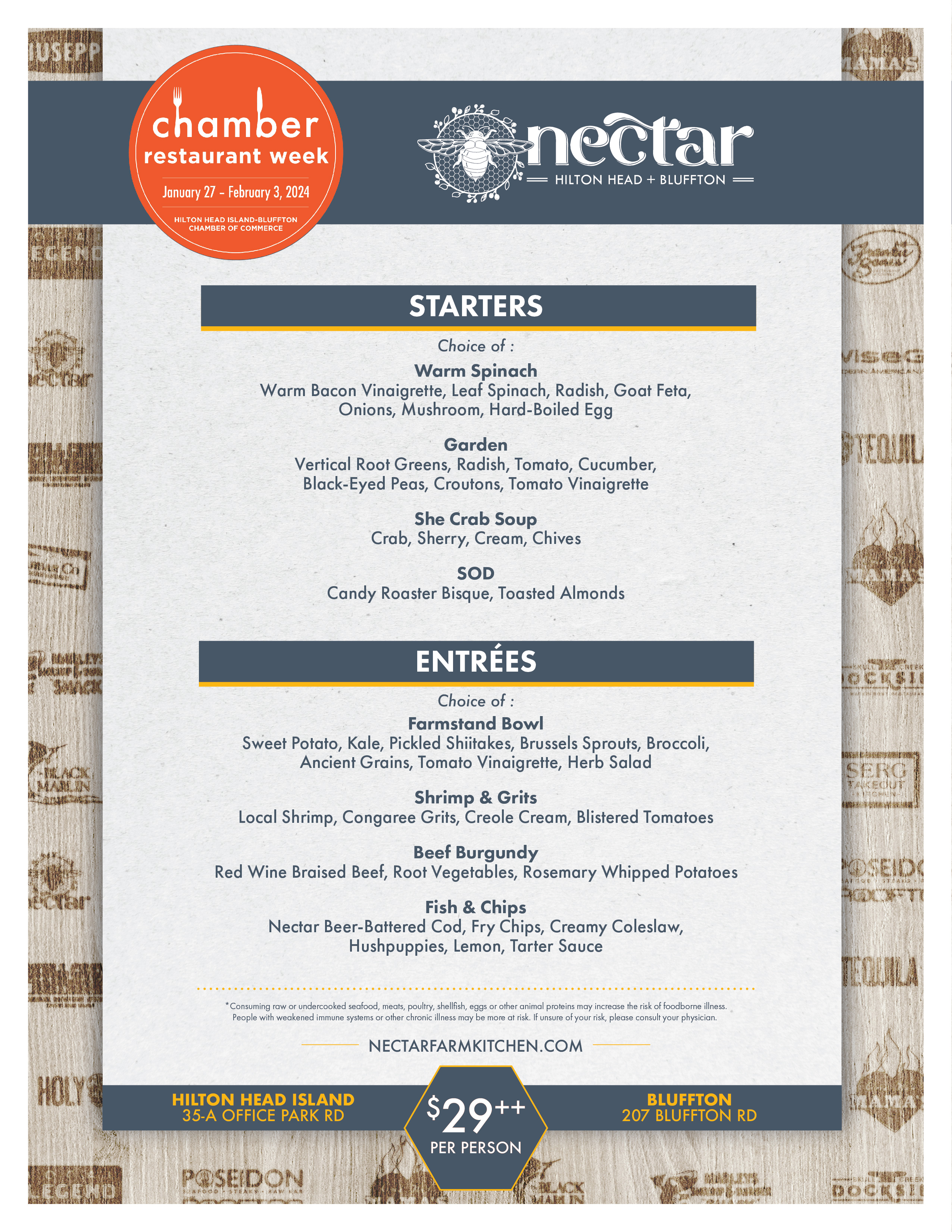 Check out the menus and deals for Chamber Restaurant Week on Hilton