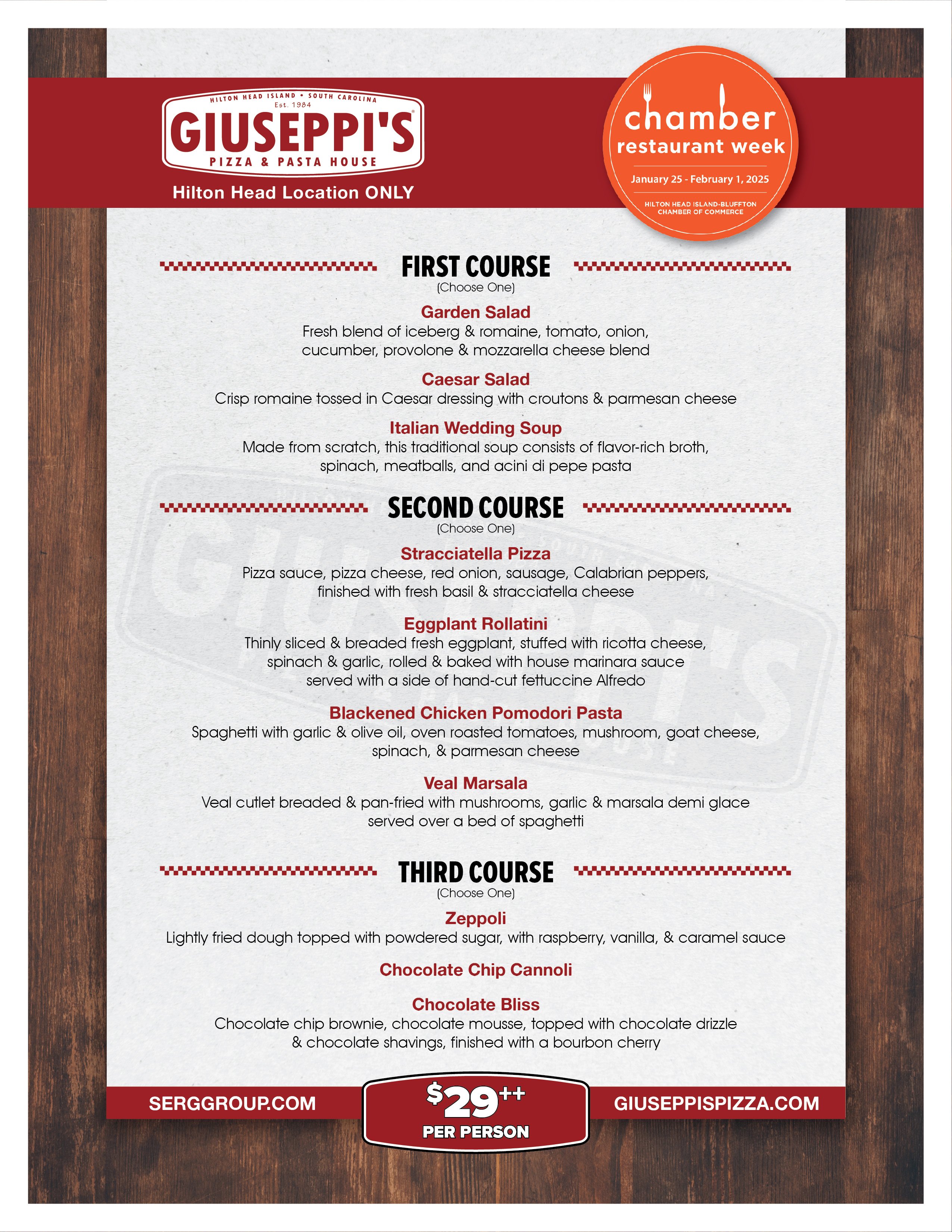 Menus & deals for Hilton Head, Bluffton SC Restaurant Week Hilton Head Island Packet