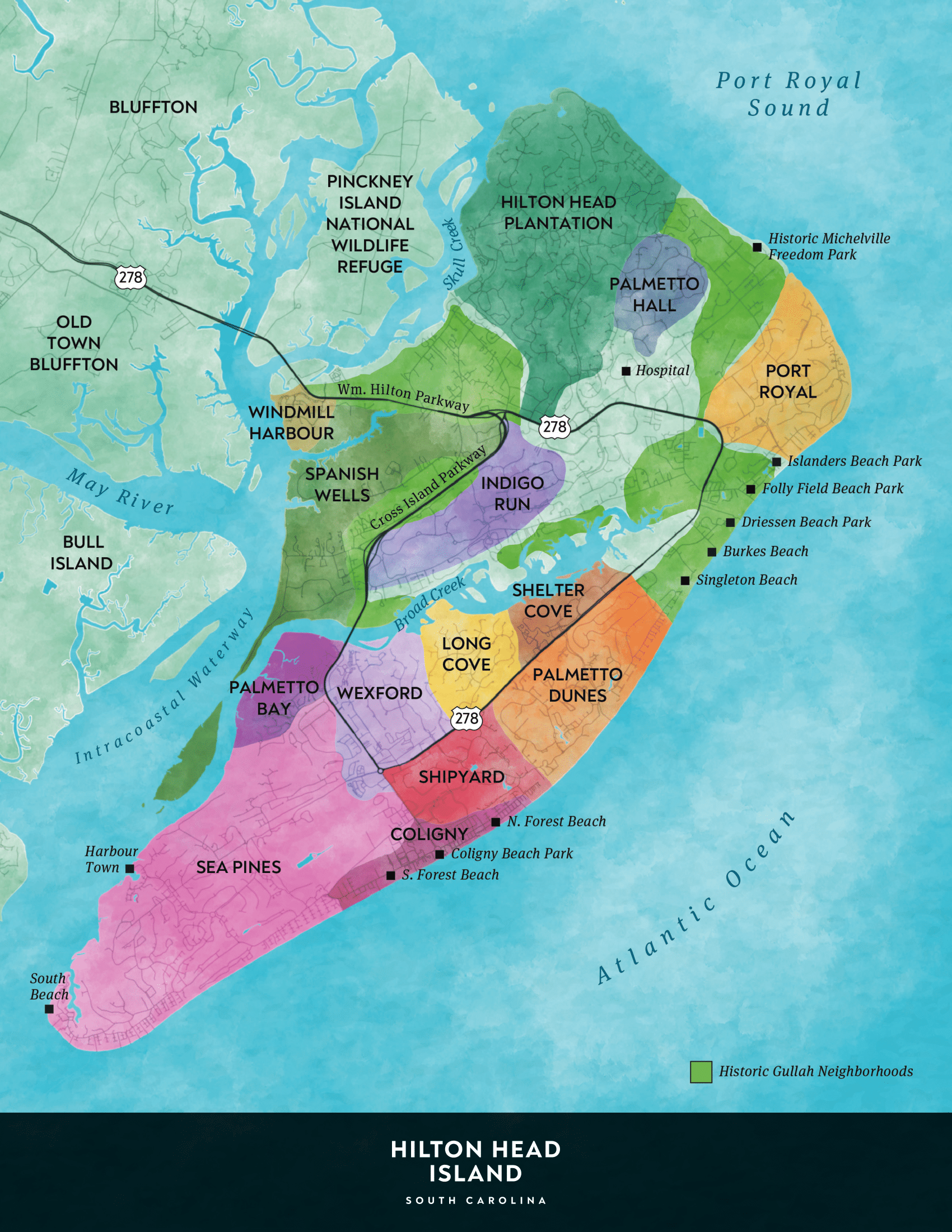 hilton head island map