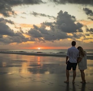 couple at beach