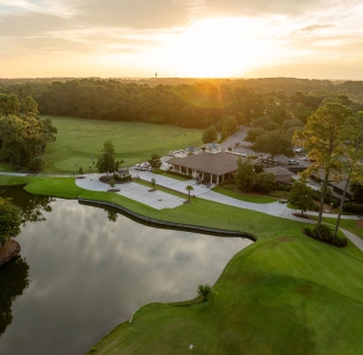 aerial view of course