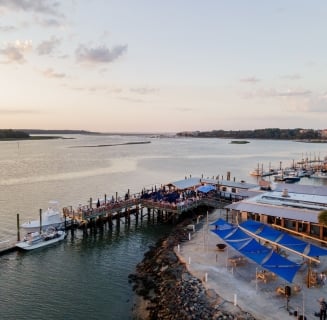 aerial restaurant photo 