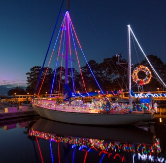 Holiday Boat Lights