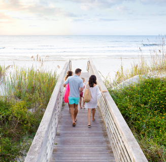 Family on Beach