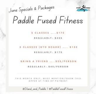 Paddle Fused Fitness Class Package and Offers