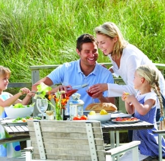 family eating