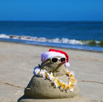 beach snowman