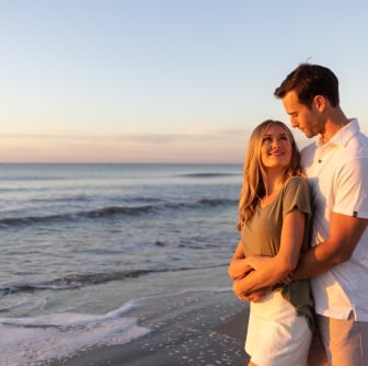 couple on the beach