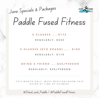 Paddle Fused Fitness Class Package and Offers