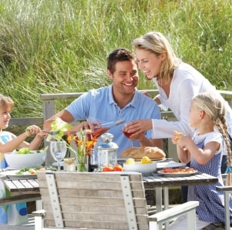 family eating