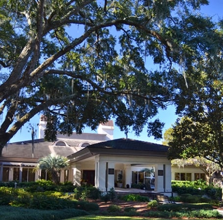 country club entrance