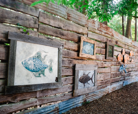 Iron Fish Gallery and Studio Wall