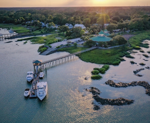 waterway with boats