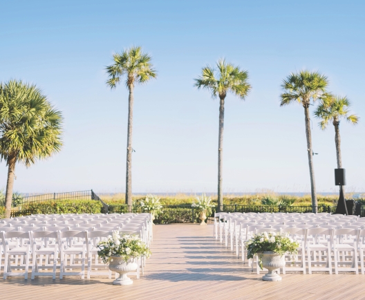wedding ceremony setup