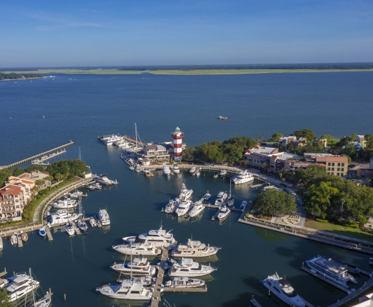 sea pines resort aerial photo 