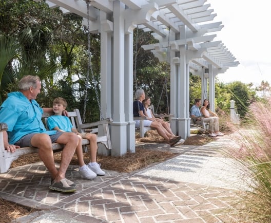 coligny beach benches
