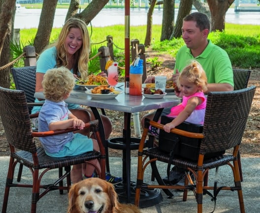 family having a meal together