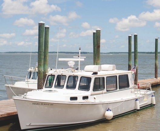 Tour boat on the dock