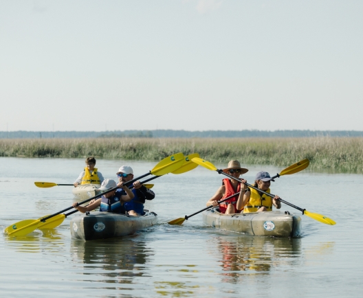 Outside Kayaking, Family Group Shot