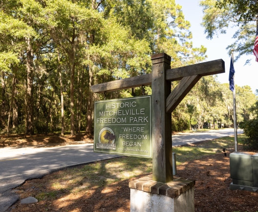 Mitchelville Freedom Park Sign