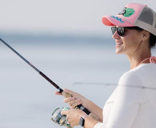outside_fishing_woman_smiling