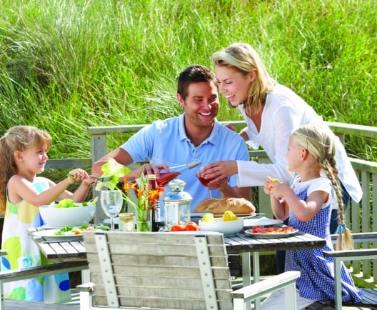 family eating