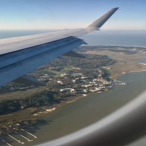 wing of an airplane