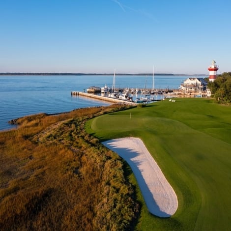 hole 18 at sea pines golf course