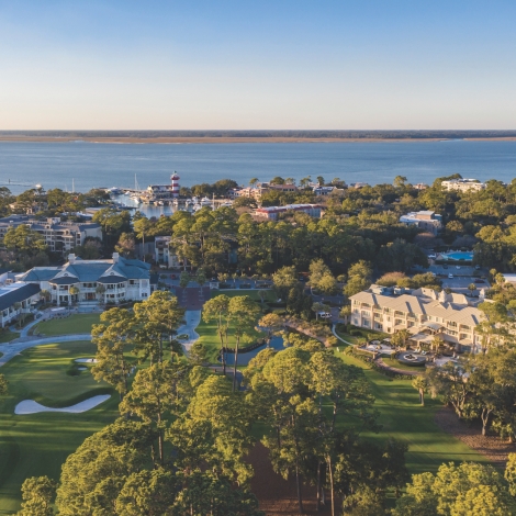 Aerial of The Inn & Club at Harbour Town