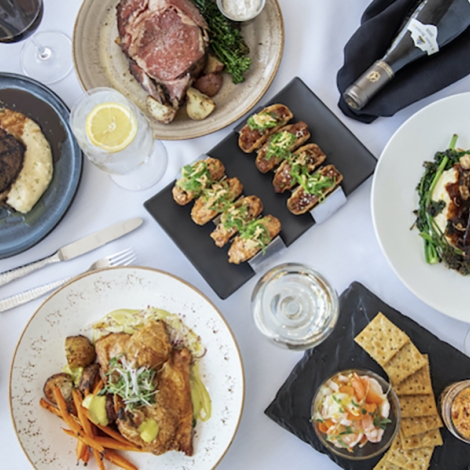 food on a table