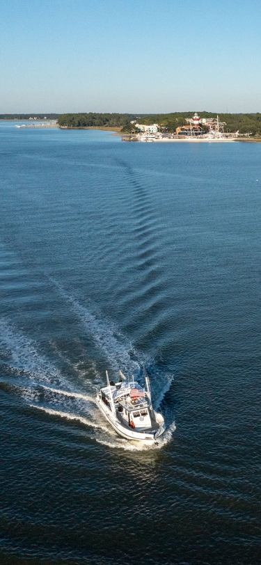 shrimp boat on the water