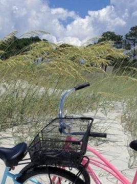 two bikes on the beach