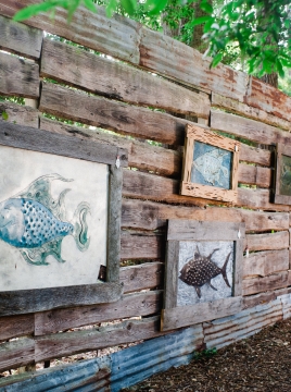 Iron Fish Gallery and Studio Wall