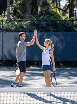tennis couple