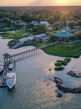waterway with boats