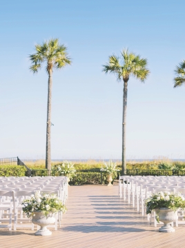 wedding ceremony setup