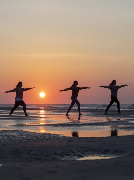 yoga on the beach