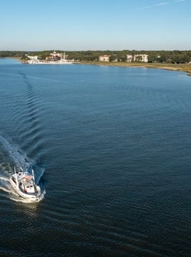 boat aerial shot 