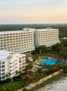 Hilton Beach Front Resort aerial photo 