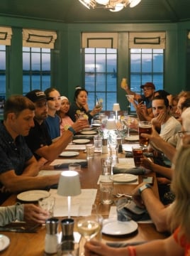 quarerdeck team dinner 