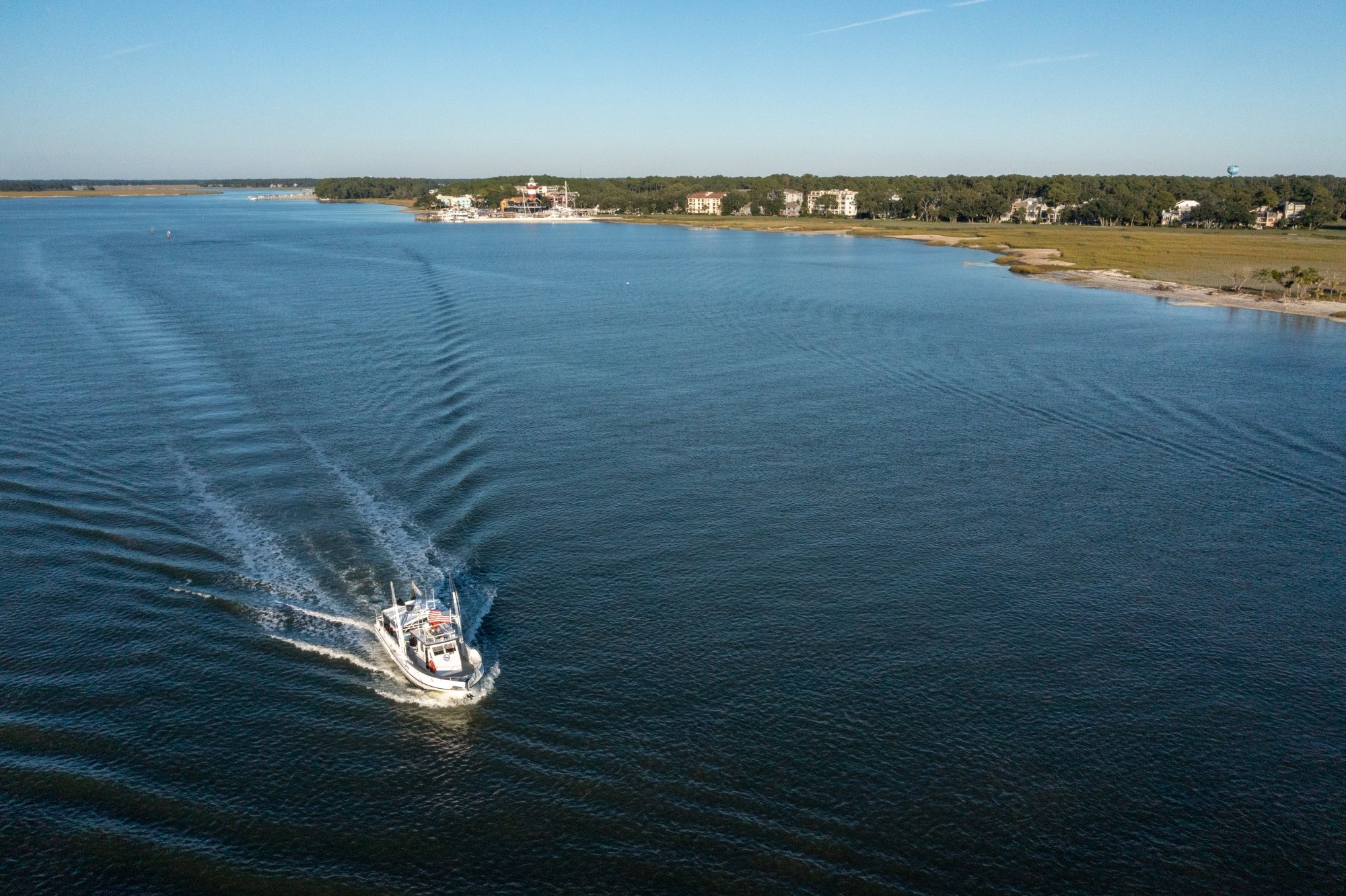 boat aerial shot 