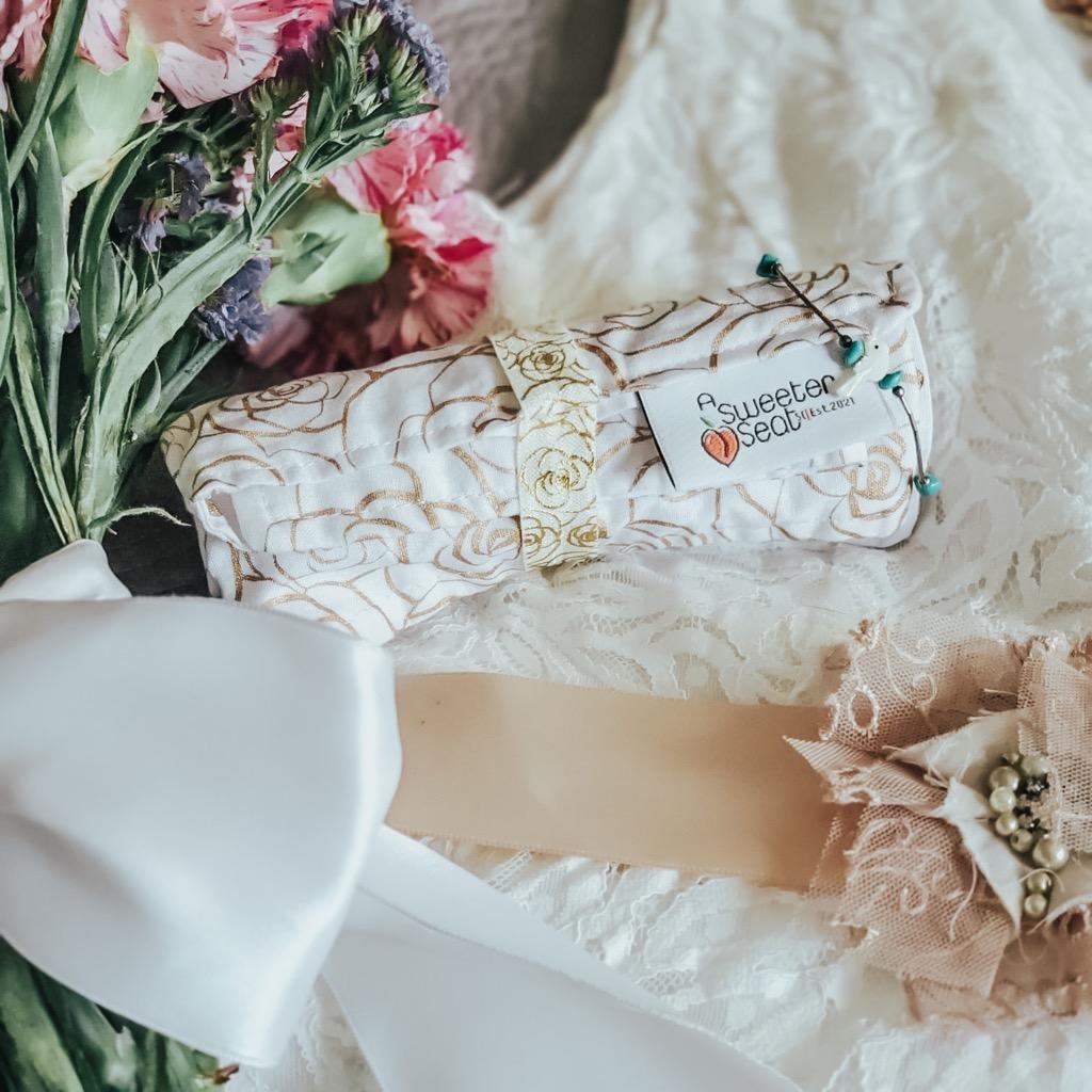 Help reduce tearing wedding dress lace on rough surfaces.