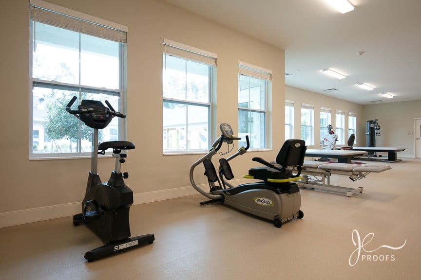 3,000 + square foot therapy gym with state-of-the-art equipment
