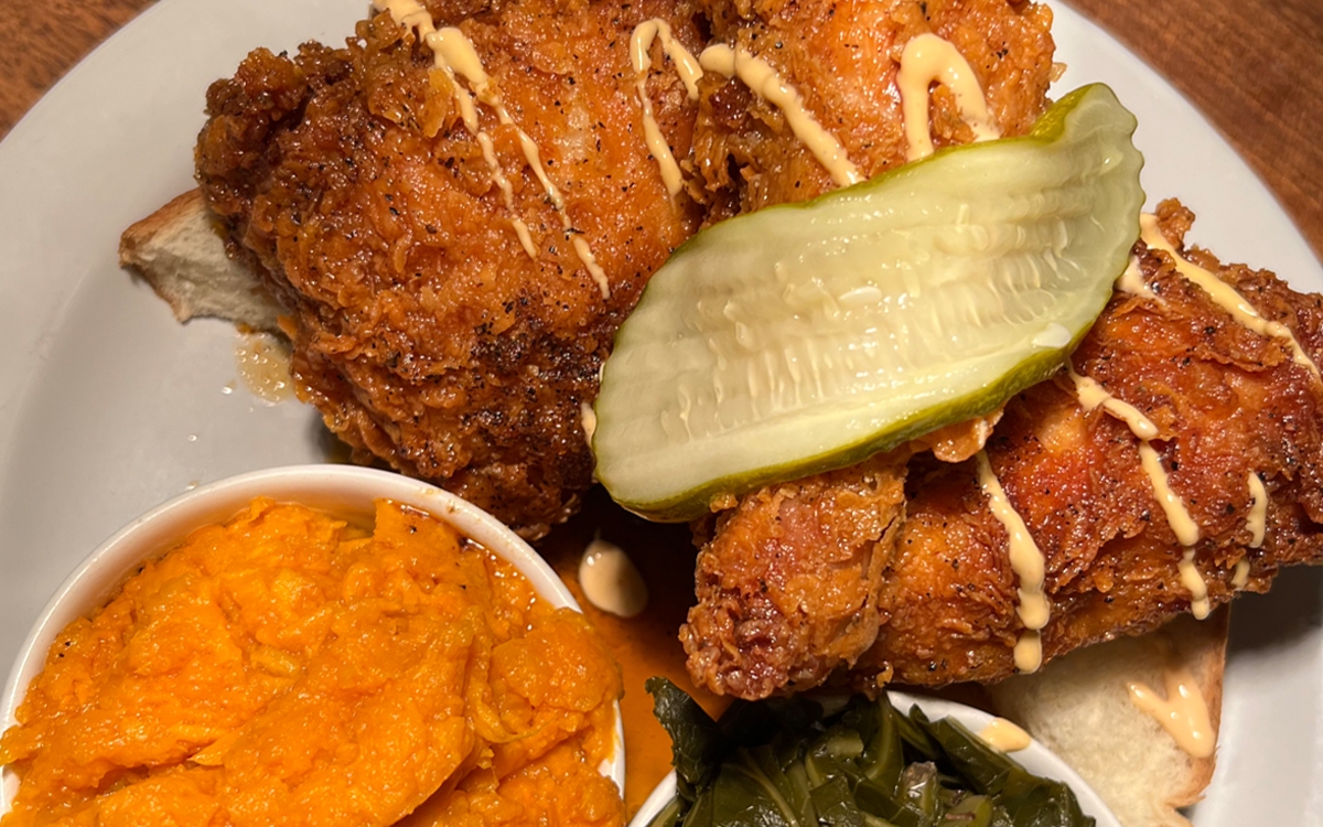 Nashville hot fried chicken, full of flavor with just the right amount of spicy kick!