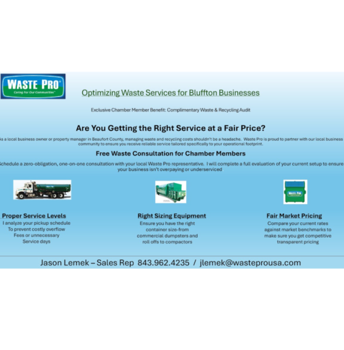 Free waste analysis - Chamber One Pager